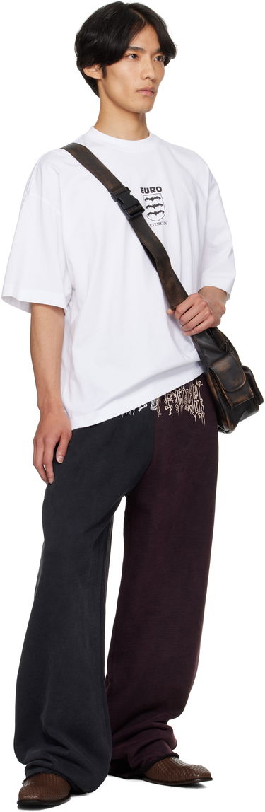 Спортни панталони VETEMENTS Vetements Cradle of Filth Cut-Up Baggy Sweatpants Бургунди | UCF76SP900BR, 3