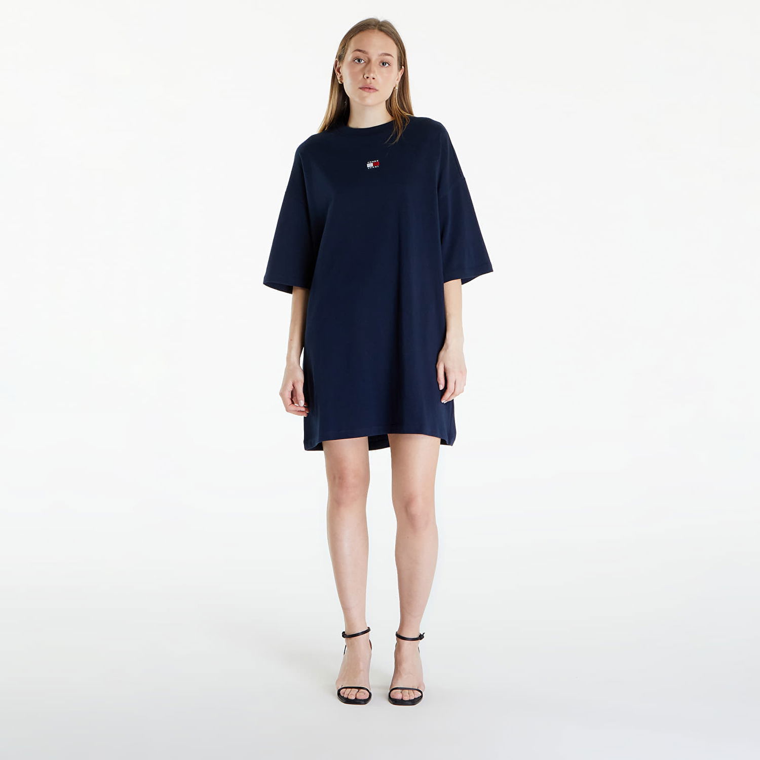 Pокля Tommy Hilfiger Tommy Jeans Badge Tee Dress Тъмно синьо | DW0DW18145 C1G, 0