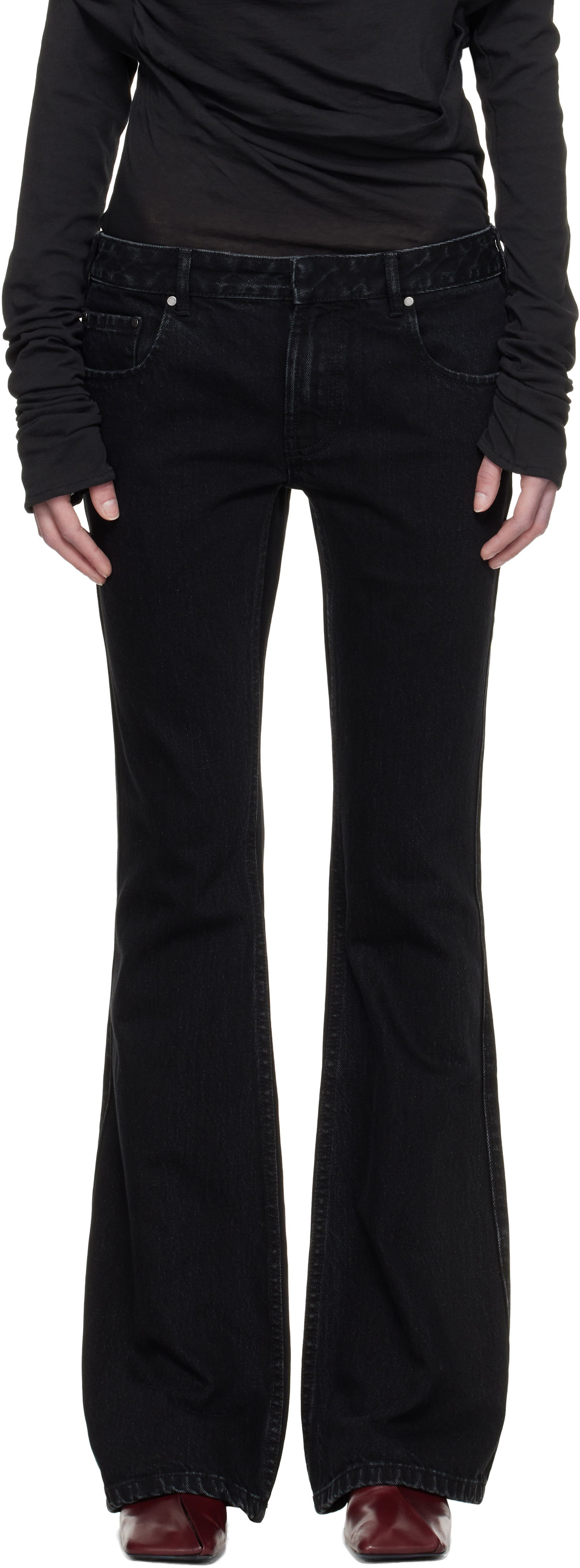 Дънки Entire Studios Entire Studios Slim-Flared Jeans Черно | ES2589MA, 0
