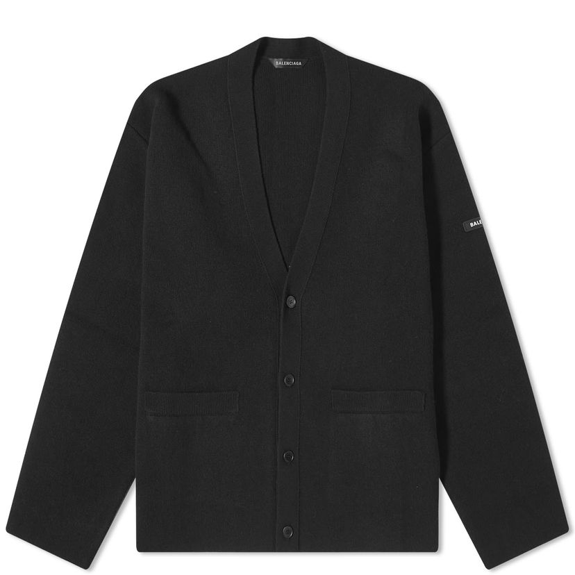 Пуловер Balenciaga Cardigan Черно | 769057-T1675-1000