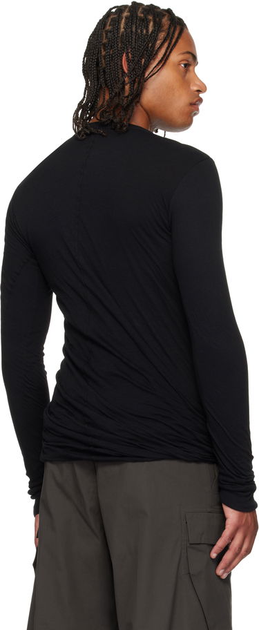 Тениска Rick Owens Rick Owens Concordians Double Long Sleeve T-Shirt Черно | RU02E1257 UCDB, 2