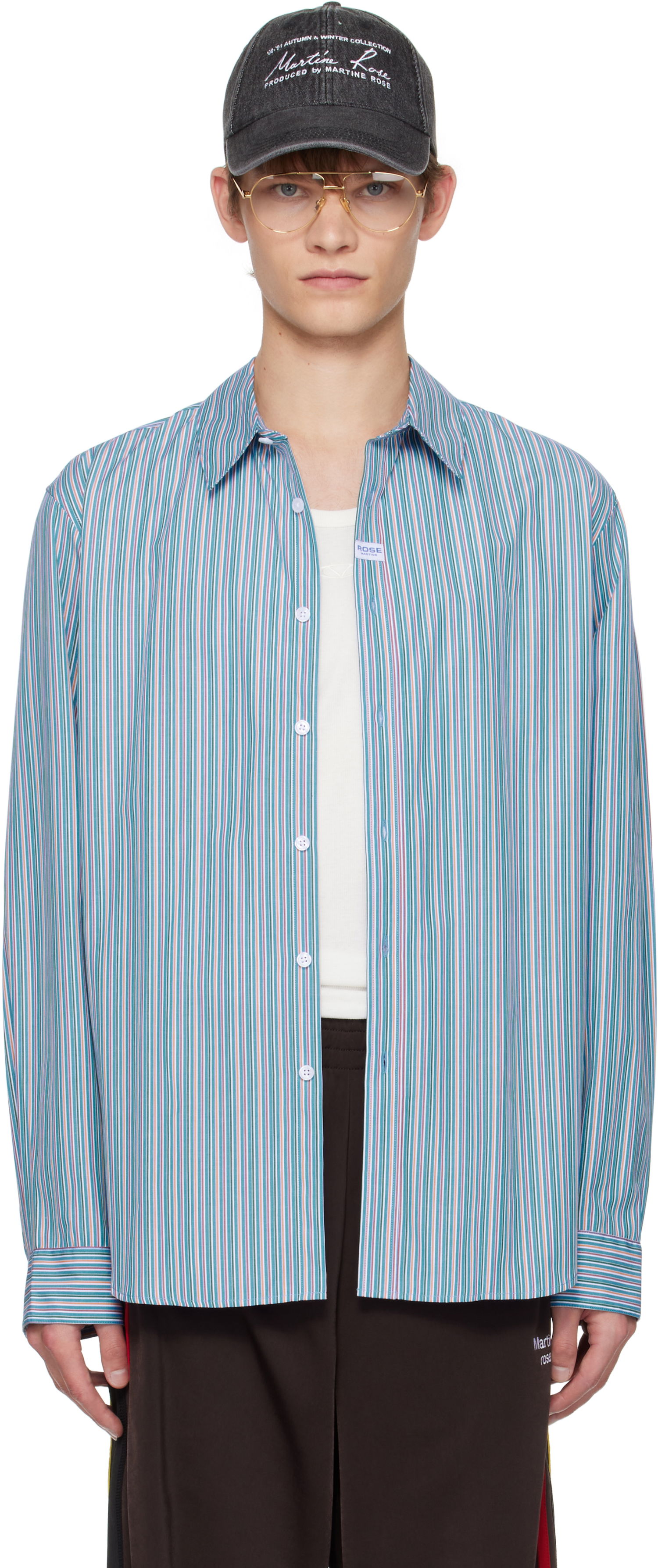 Риза Martine Rose Martine Rose Classic Striped Shirt Многоцветен | 401WS30532, 0