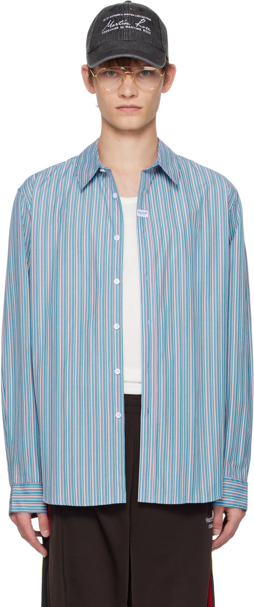 Риза Martine Rose Martine Rose Classic Striped Shirt Многоцветен | 401WS30532