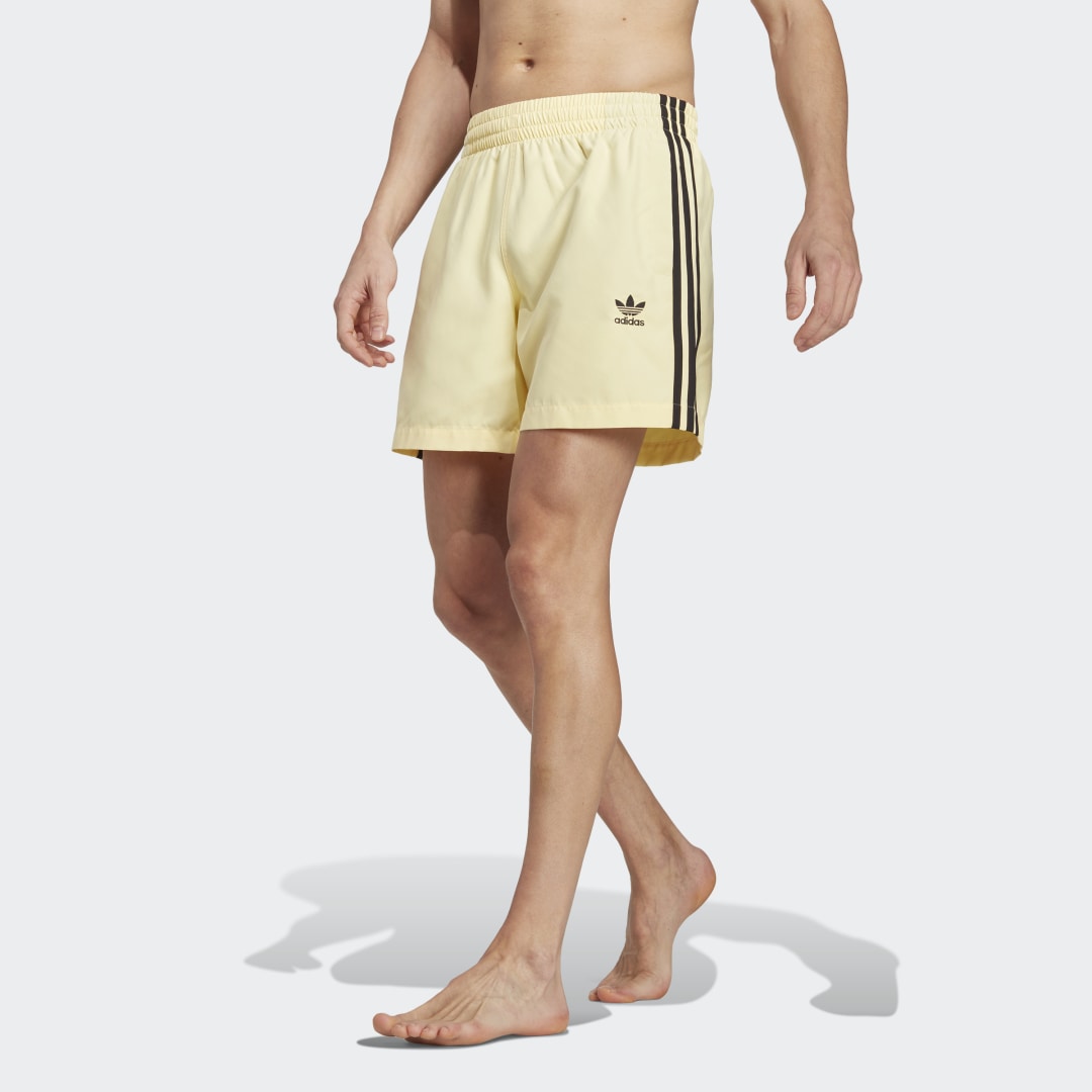 Бански adidas Originals Adicolor 3-Stripes Swimshorts Жълто | HT4410, 0