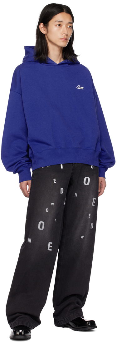 Суитчър We11done Embroidered Hoodie Синьо | WD-TH3-22-714-U-BL, 3