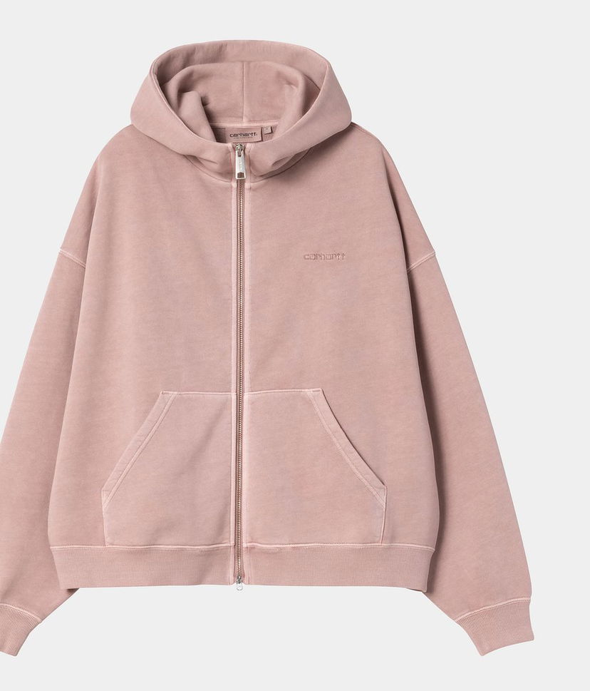 Суитчър Carhartt WIP Women's Hooded Benton Jacket Розово | I035525_4