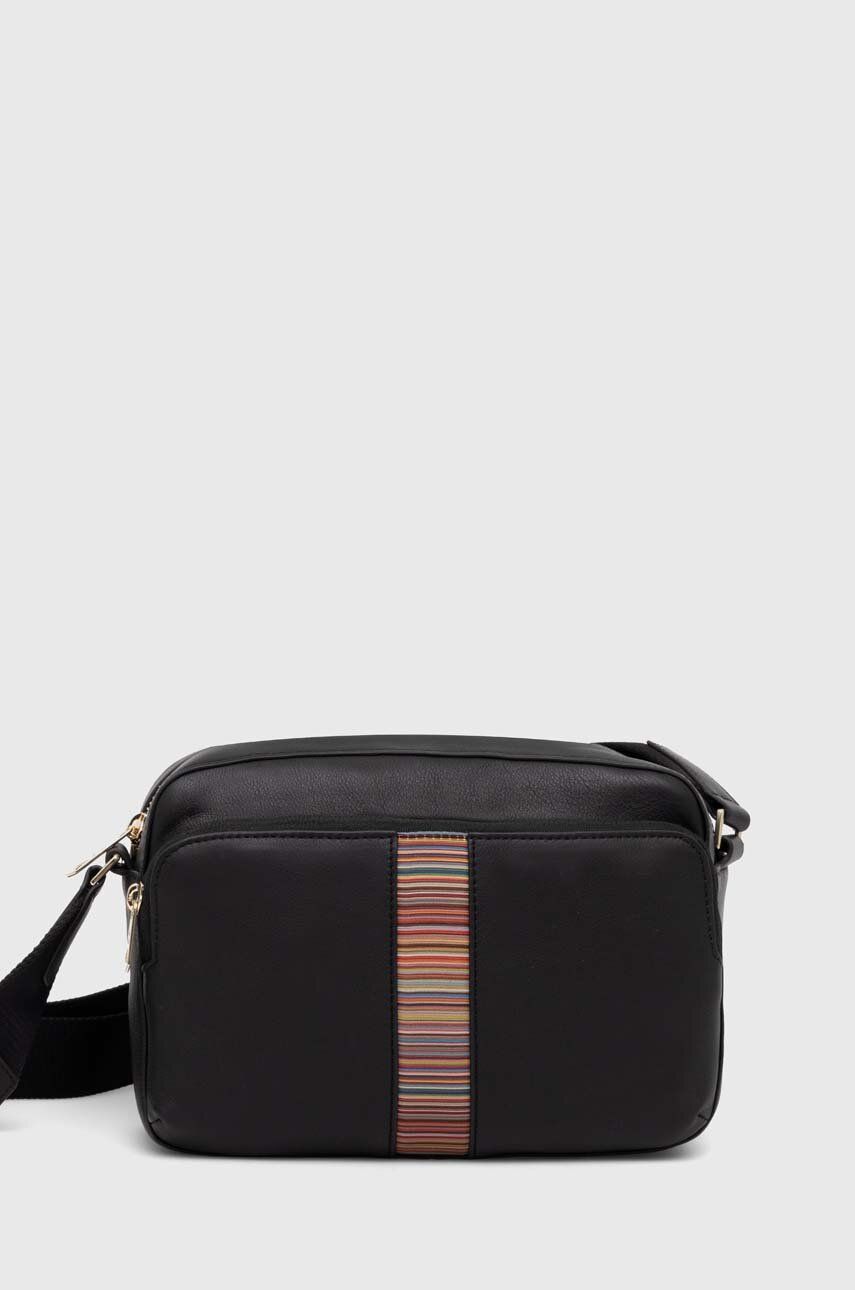 Чанта през рамо Paul Smith Paul Smith Leather Crossbody Bag Черно | M1A.6796.BMULTI, 0
