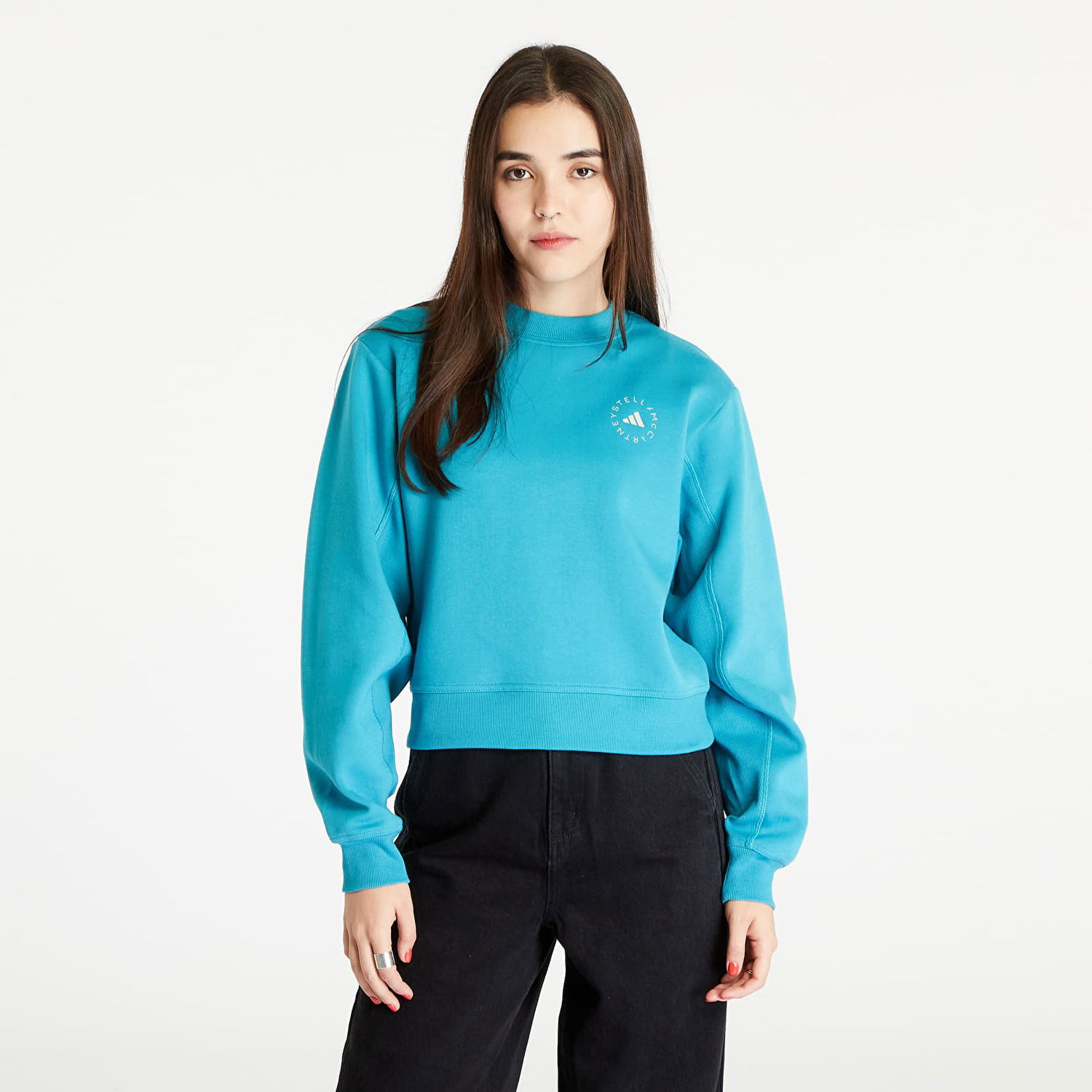 Суитчър adidas Performance Stella McCartney x Sportswear Sweatshirt Тюркоазено | IJ0592, 0