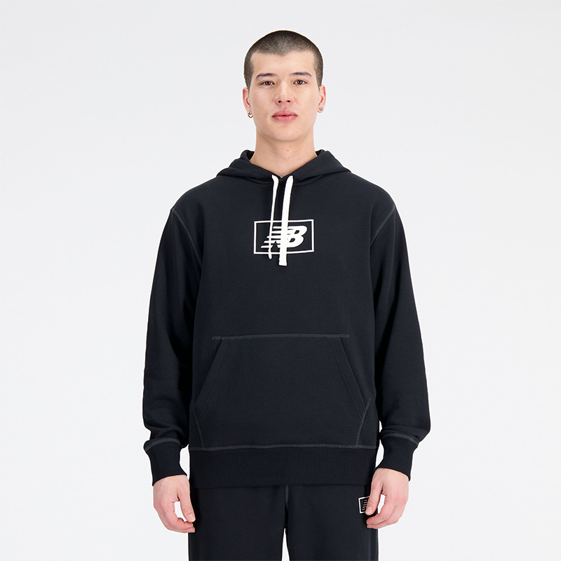 Суитчър New Balance Hoodie Черно | MT33508BK, 0