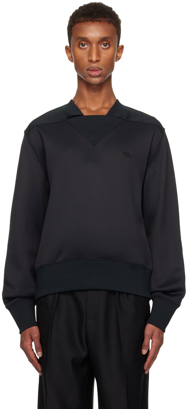 Пуловер Lacoste Satin Sweatshirt Черно | SH2150 031