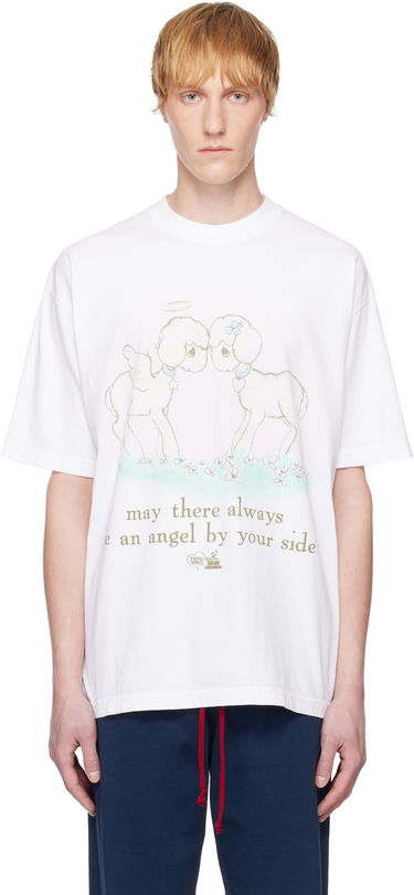 Тениска Online Ceramics Online Ceramics Precious Moments 'Angel' T-Shirt Бяло | Angel Black SS Tee, 0
