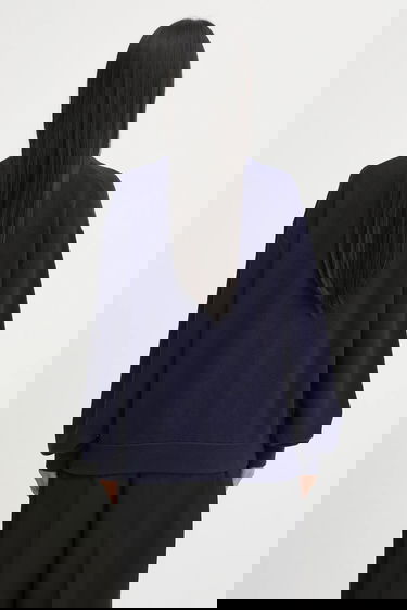 Пуловер Lacoste V-Neck Button-Up Relaxed Fit Wool Blend Cardigan Тъмно синьо | AF4143, 2