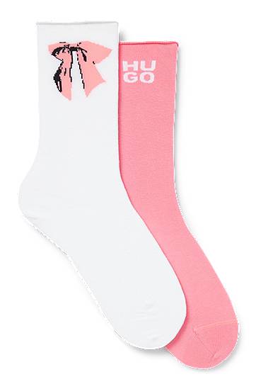 Чорапи BOSS Two-Pack of Short Socks HUGO Розово | 50543156, 0