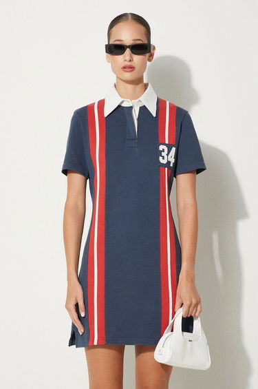 Pокля Ambush Striped Rugby Mini Dress Синьо | BWDE001F24JER0014526, 0