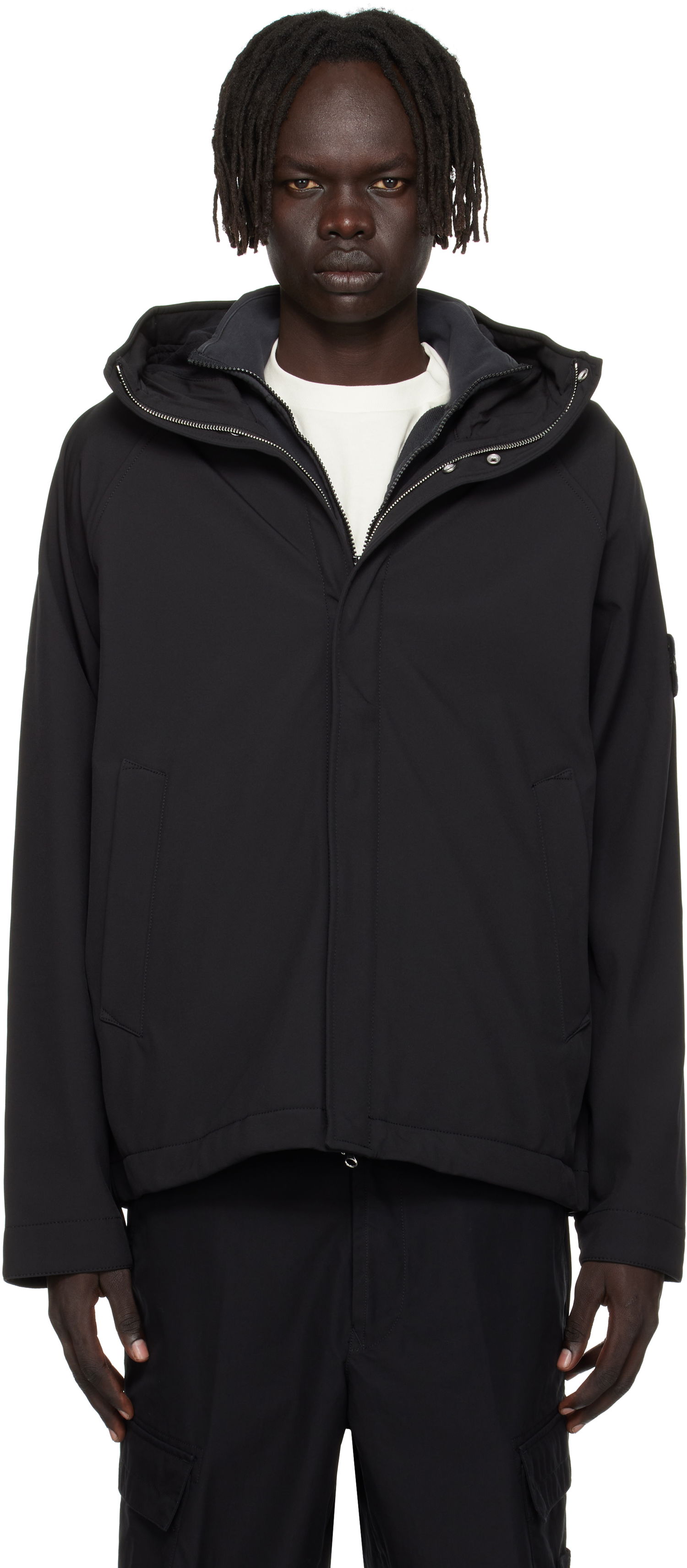 Яке Stone Island Soft Shell-R E.Dye Hooded Jacket Черно | K2S15 Q100010 S0B22, 0