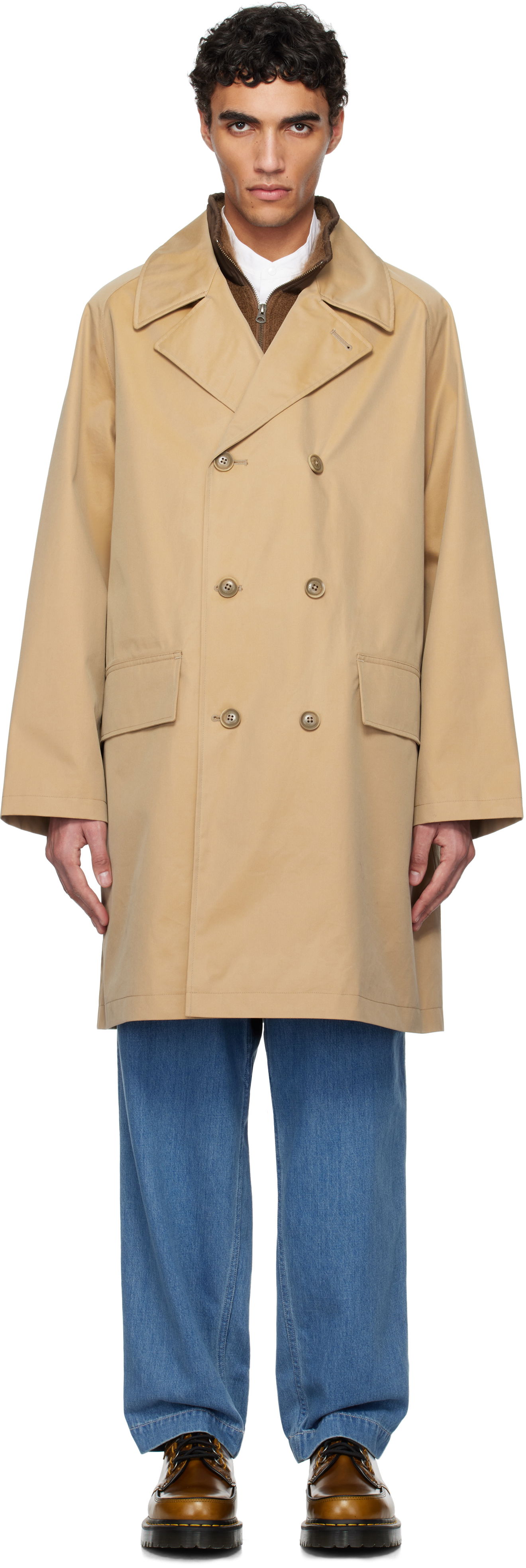 Палта NANAMICA Nanamica 2L GORE-TEX Double Breasted Coat Бежово | S25SB033U, 0