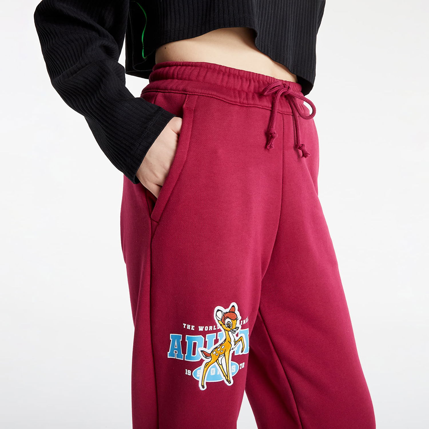Спортни панталони adidas Performance Bambi Jogger Legacy Бургунди | HD2756, 1