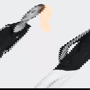 Суитчър adidas Originals Essentials 3-Stripes French Terry Regular Full-Zip Hoodie Черно | IC8769, 0