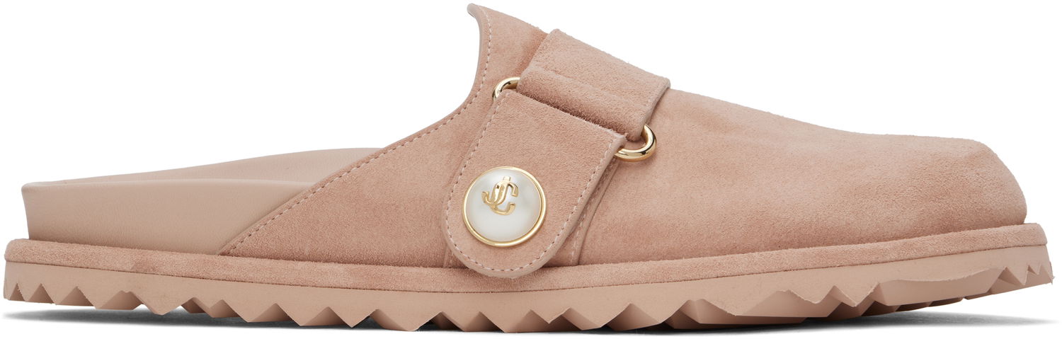 Облекло Jimmy Choo Jimmy Choo Fayence Suede Mules Розово | FAYENCE MULE, 0