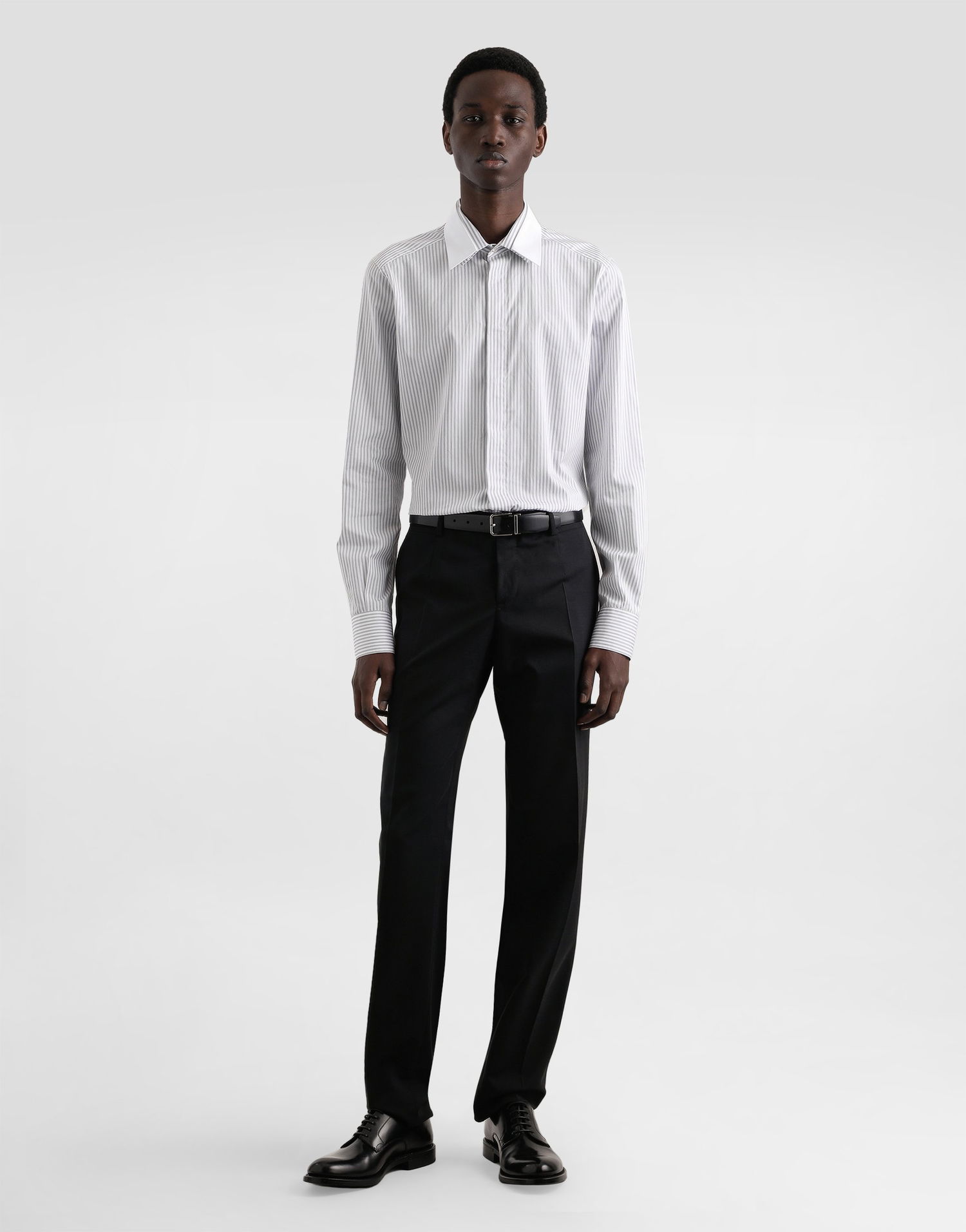 Риза Dolce & Gabbana Dolce & Gabbana Martini Striped Poplin Shirt Бяло | G5NQ0ZFR503S8051, 1