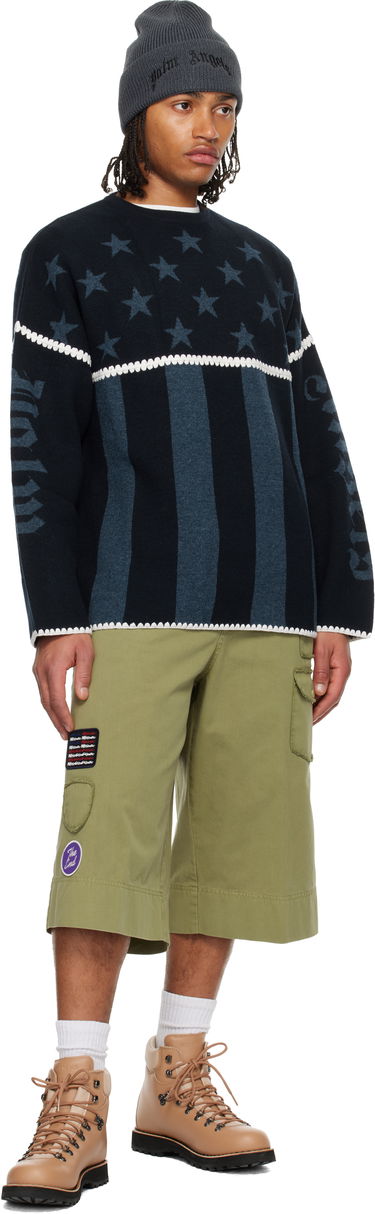 Пуловер Palm Angels Stars & Stripes Sweater Многоцветен | PMHE084F25KNI0014642, 3