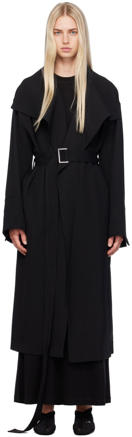 Палта TOTEME TOTEME Signature Shawl Collar Long Coat Черно | 243-WRO3318-FB0187, 0