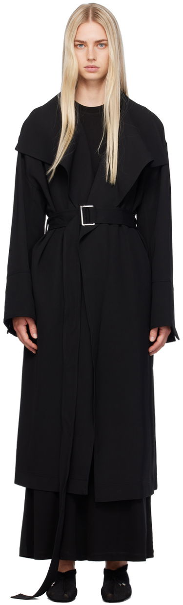 Палта TOTEME TOTEME Signature Shawl Collar Long Coat Черно | 243-WRO3318-FB0187, 0