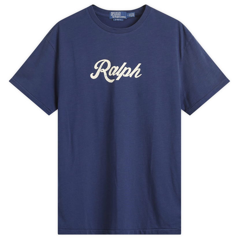 Тениска Polo by Ralph Lauren Ralph Lauren Authentic Logo T-Shirt, Size Large Синьо | 710936401011-BLU