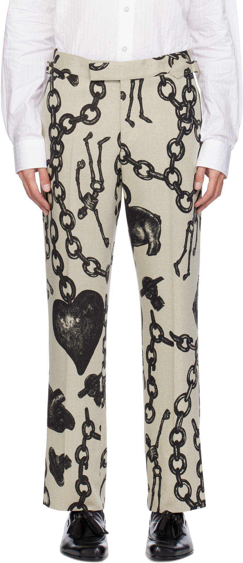 Панталони Vivienne Westwood Sang Trousers Сиво | 2F01000R-W00VN-