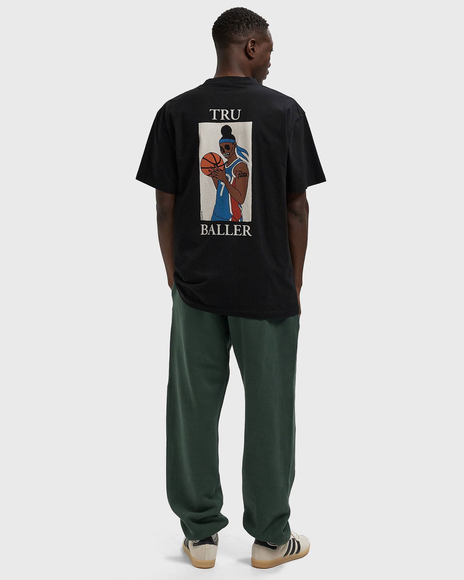 Тениска Patta Basic Logo T-Shirt Черно | POC-AW25-1000-290-0082-001, 1