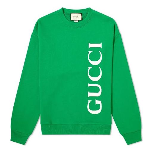 Пуловер Gucci Logo Sweatshirt Зелено | 599345-XJB1C-3189
