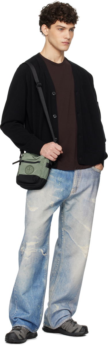 Пуловер Stone Island Stone Island Light Geelong Wool Cardigan Черно | K1S15 5100023 S00B4, 4