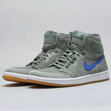 Кецове и обувки Jordan Air Jordan 1 Retro High Flyknit "Clay Green" GS Зелено | 919702-333, 1