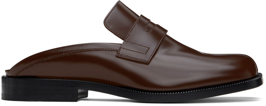 Кецове и обувки Maison Margiela Tabi City Loafer Mules Кафяво | S57WP0101 P3827, 0