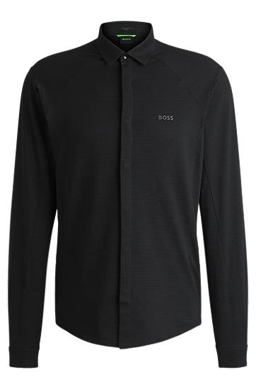 Regular-Fit Knitted Cotton Piqué Shirt