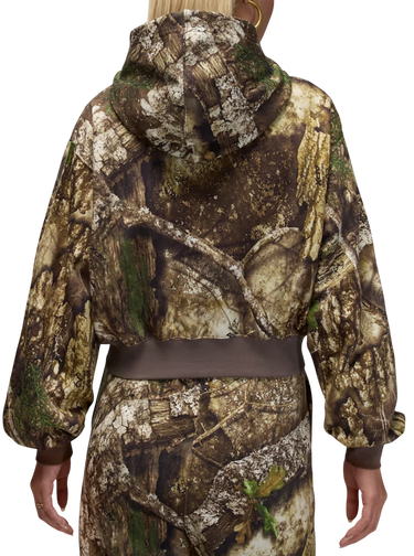Суитчър Jordan Jordan Brooklyn Fleece Crop Hooded Camouflage Jacket Многоцветен | hv0469-133, 1