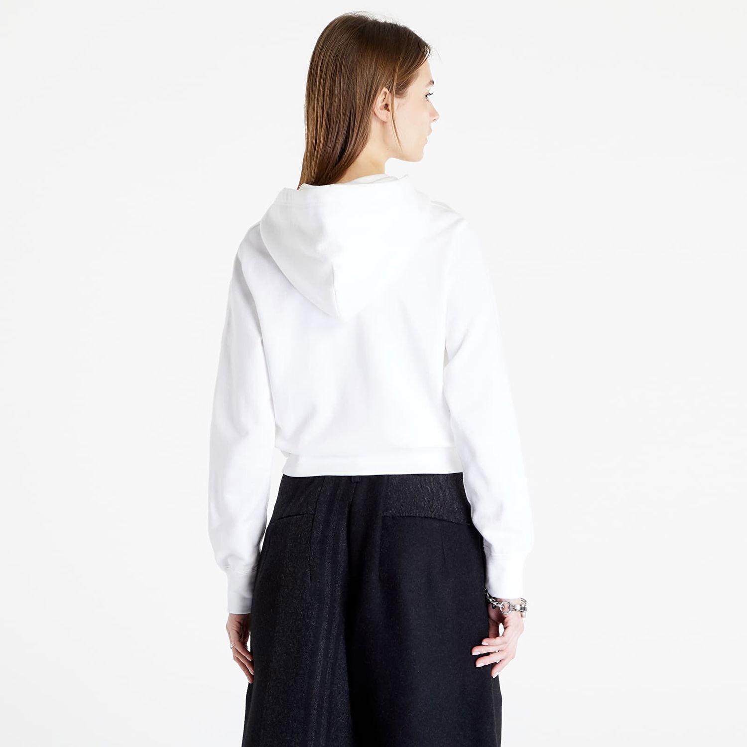 Суитчър Comme des Garçons Double Heart Zip Hoodie Бяло | AZT293 white, 1