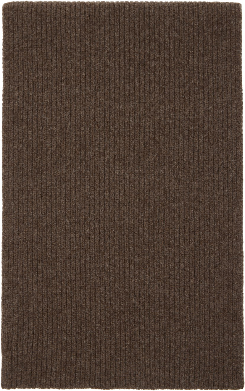 Шал Baserange Mea Ribbed Scarf Кафяво | ACMS-MW-WI25