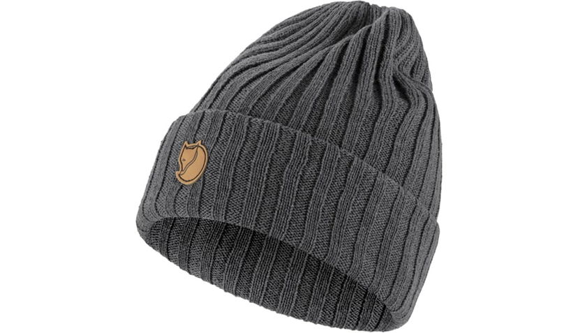 Шапка FJÄLLRÄVEN Byron Ribbed Knit Beanie - One size Сиво | F77388-031