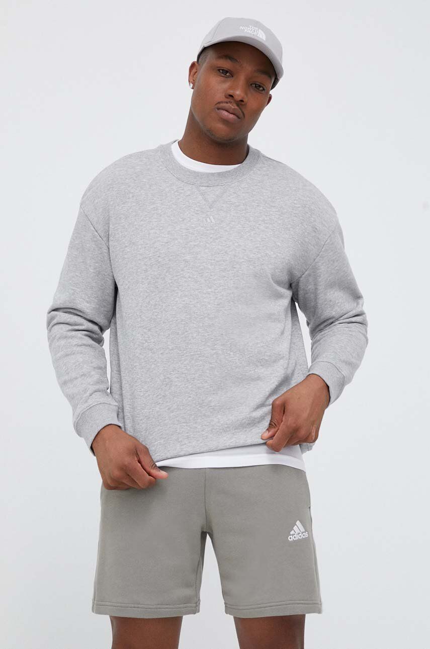 Суитчър adidas Originals ALL SZN Fleece Sweatshirt Сиво | IC9806, 0
