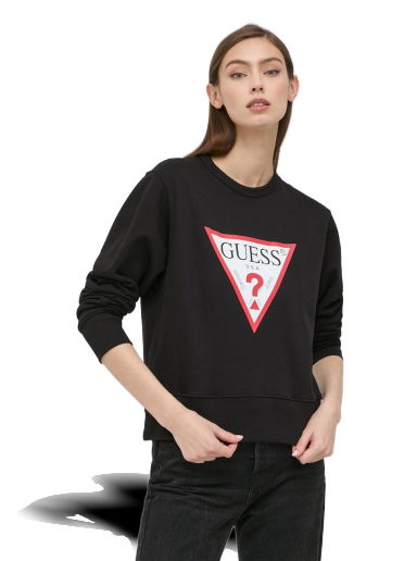 Суитчър GUESS Triangle Sweatshirt Черно | W2YQ16.KBA10