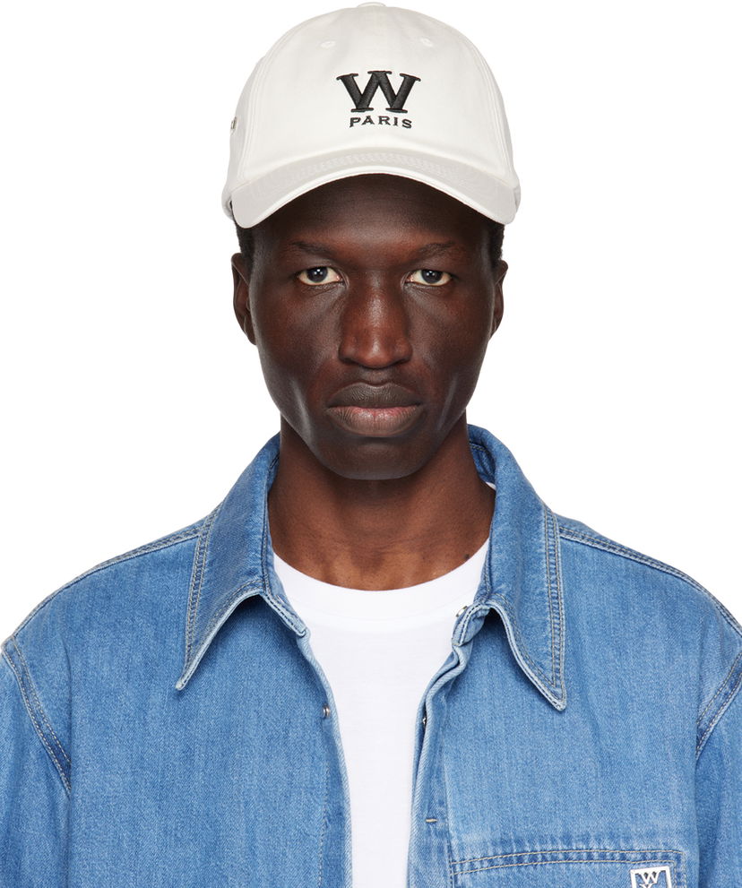 Шапка с козирка WOOYOUNGMI WOOYOUNGMI W Patch Cap Бяло | W231AC57