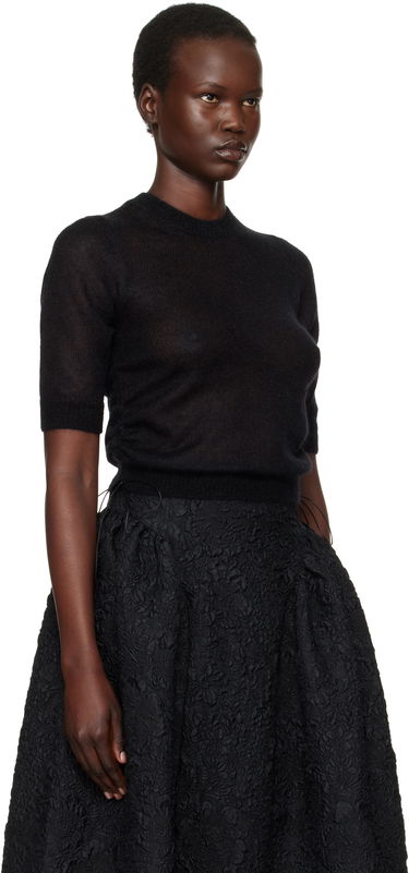 Пуловер Cecilie Bahnsen Cecilie Bahnsen Videl Knit Top Черно | 4.24KNI50003 VIDEL TOP, 1
