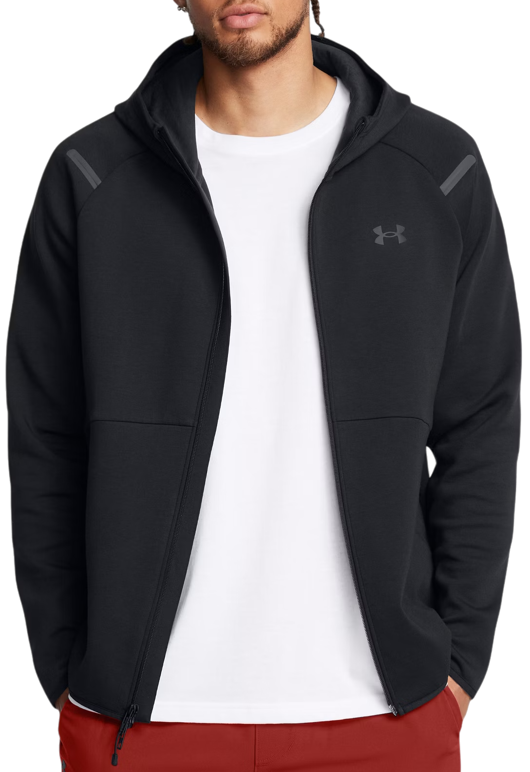 Суитчър Under Armour Fleece Full-Zip Hoodie Черно | 1389352-001, 0