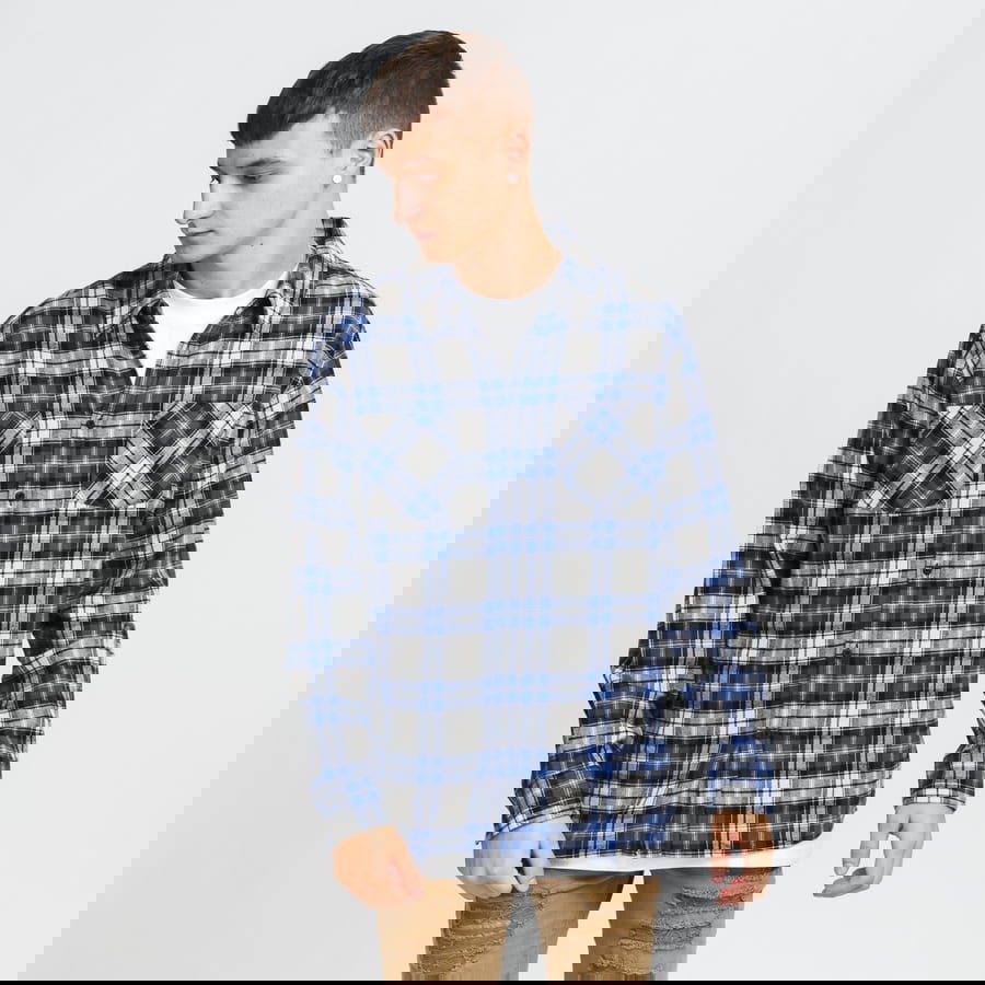 Риза Urban Classics Checked Roots Shirt Синьо | TB4489 blue, 0