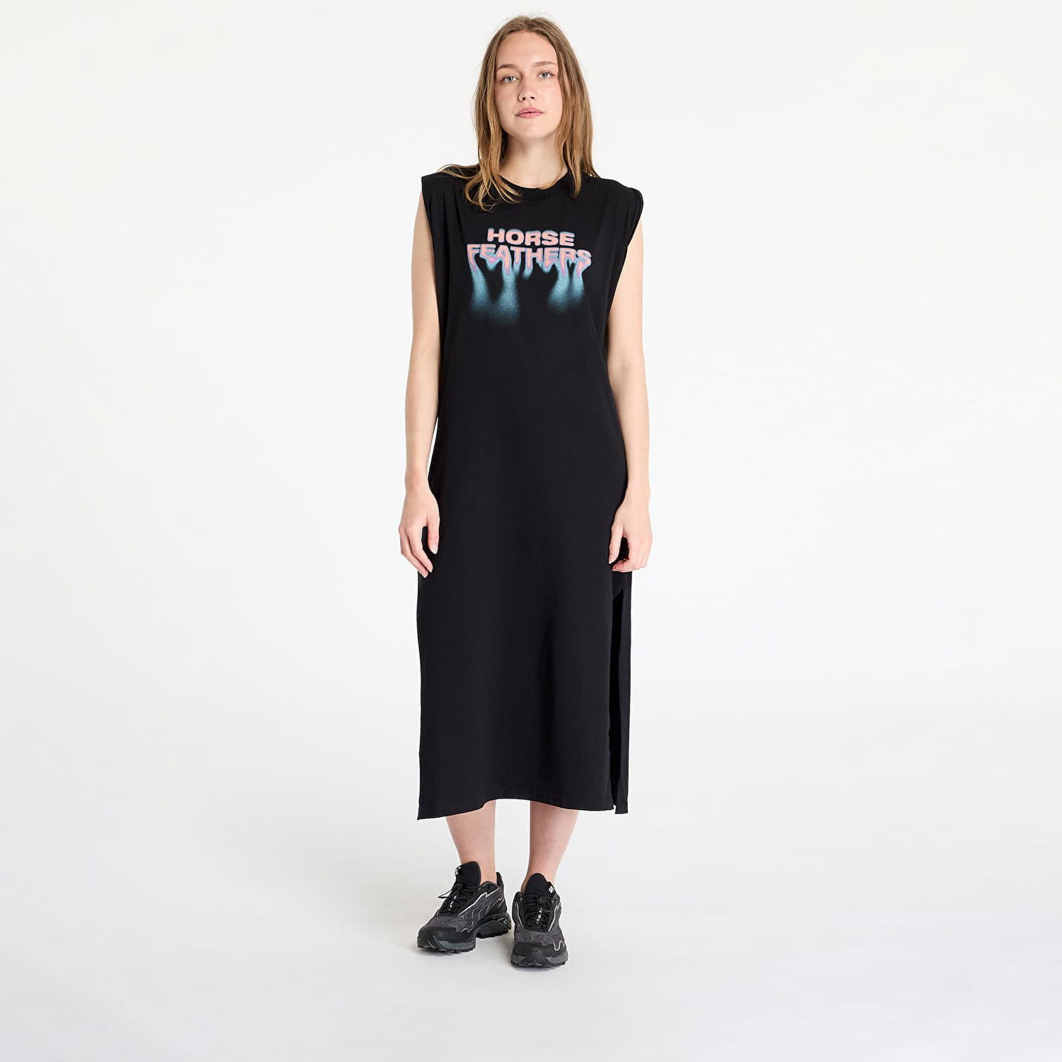 Pокля Horsefeathers Horsefeathers Mary Sleeveless Midi Dress Черно | SW934B, 0
