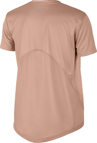 Тениска Nike Miler Dri-FIT Short Sleeve V-Neck Running T-Shirt with Mesh Panels Бежово | at6756-605, 2