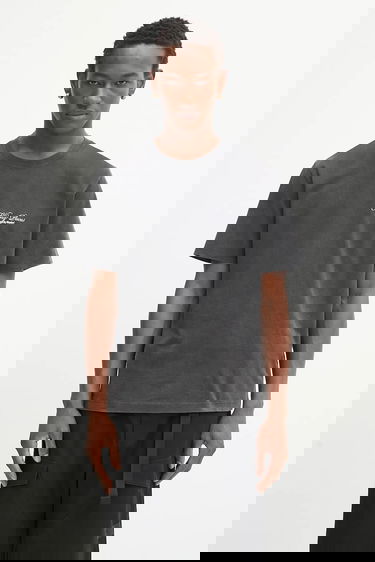 Тениска Filling Pieces Filling Pieces Vinyl Graphic T-Shirt Черно | 422520500240, 2