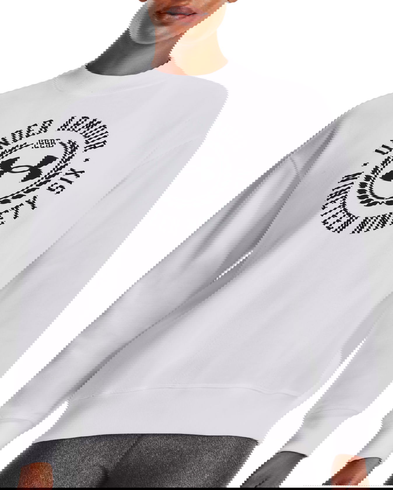 Суитчър Under Armour Rival Fleece Crest Бяло | 1373029-100, 0