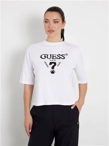 GUESS Sequins Front Logo T-Shirt V4YI06I3Z14